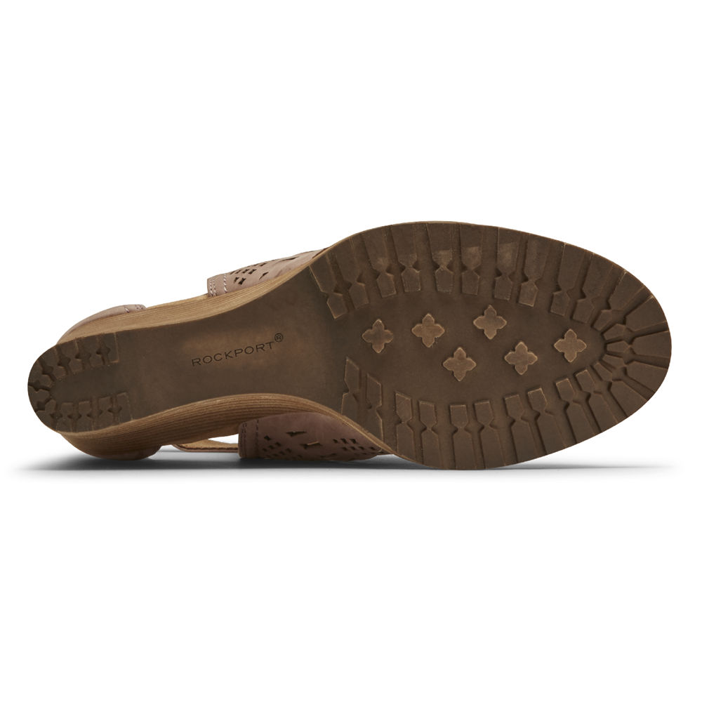 ロック ポート ショート ブーツ レディース ピンク - Cobb Hill Lucinda Perforated - WHK142065
